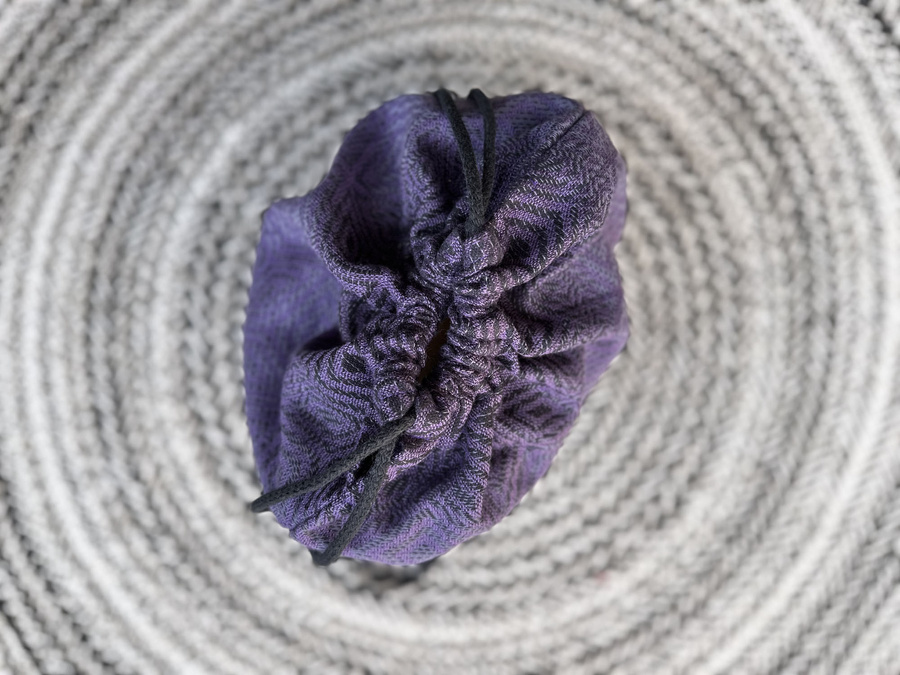 Large Drawstring Bag for wrap/sling - TENCEL™ Iris Cube