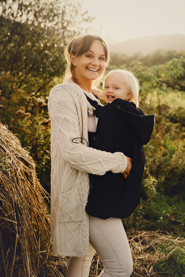Babywearing Cover (softshell) - Black 