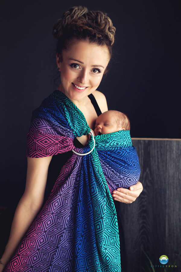 Ring sling Dark Aurora Cube - size M (2m) /2nd class