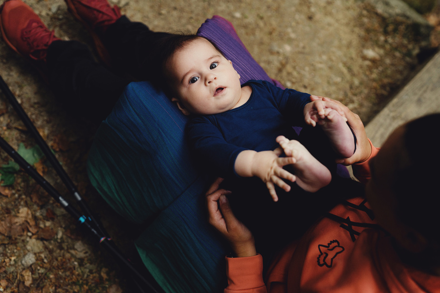 Baby Sling Bamboo Misty Zircon size 5 /2nd class