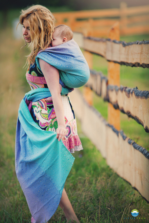 Écharpe de portage Linen Aurora Cube - taille 7
