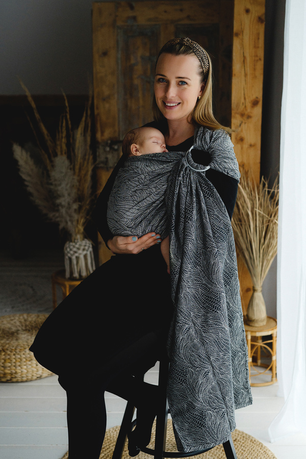 Ring Sling Linen Night Wildness - taille M (2 m)
