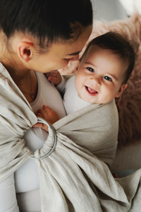 Ring sling Pure Linen Sandstorm - size S (1,7 m) DEMO