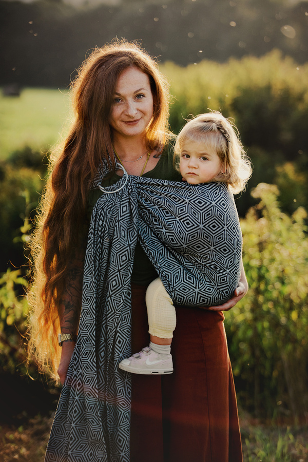 Ring sling Inky Cube - size M (2m) /2nd class