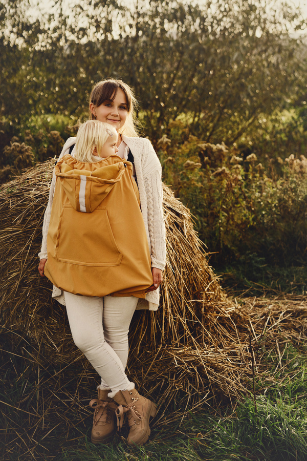 Babywearing Cover (softshell) - Mustard /2nd class