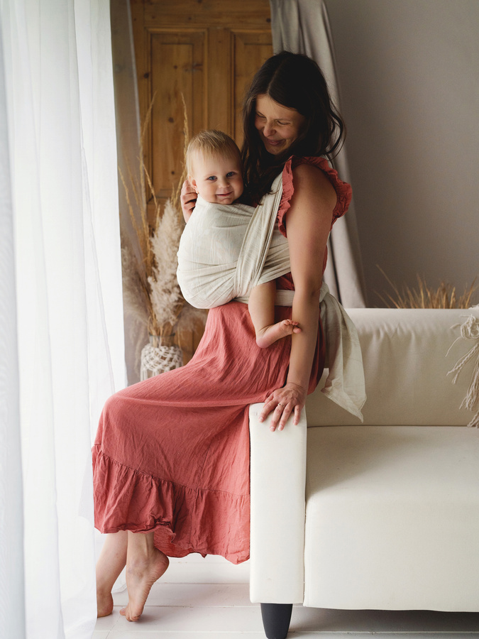 Écharpe de portage Linen Summer Meadow - taille 7