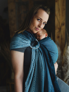 Ring Sling TENCEL™ Atmosphere Cube - taille M (2m) /2e choix