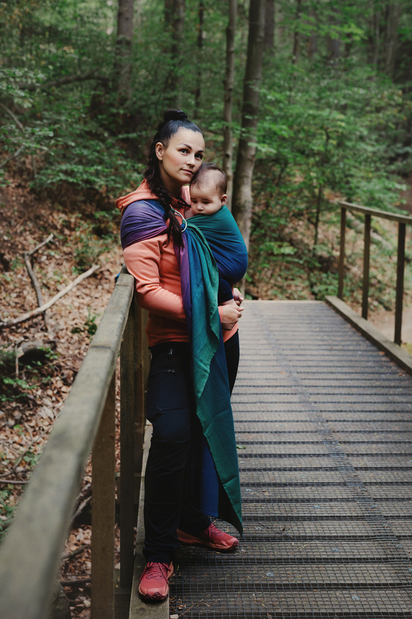 Ring sling Bamboo Misty Zircon - size M (2m) /2nd class