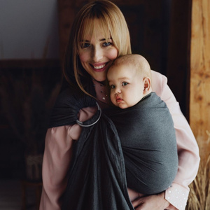 Graphite ring sling Slate Moonstone M – a practical solution for parents