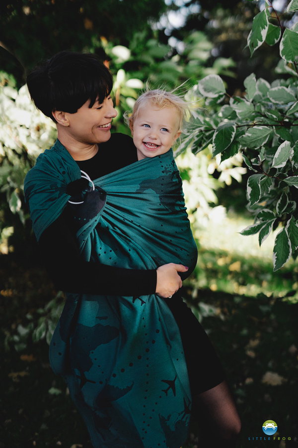 Ring sling Teal Wanderlust M (2 m)