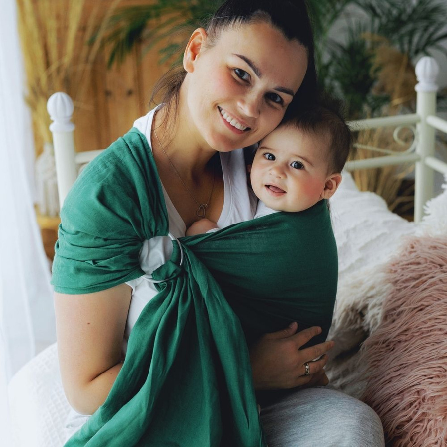 Ring Sling Pure Linen Pine - taille S (1,7 m)