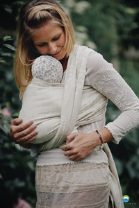 Écharpe de portage Linen Summer Meadow - taille 4 / 2e choix