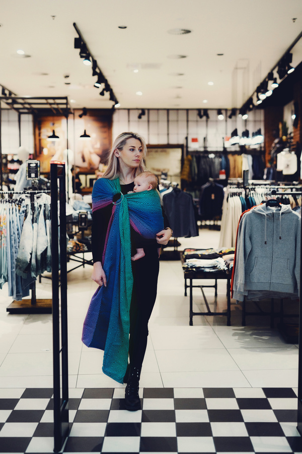 Ring Sling TENCEL™ Aurora Cube size L (2,3 m)