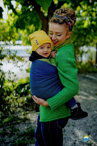 Ring sling TENCEL™ Lovely Darkness - size S (1,7 m)