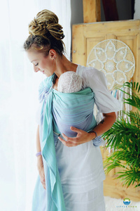 Ring sling Bamboo Larimar - size M (2m)