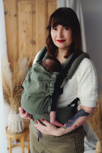 Porte-bébé en lin Prime - Pure Linen Grove