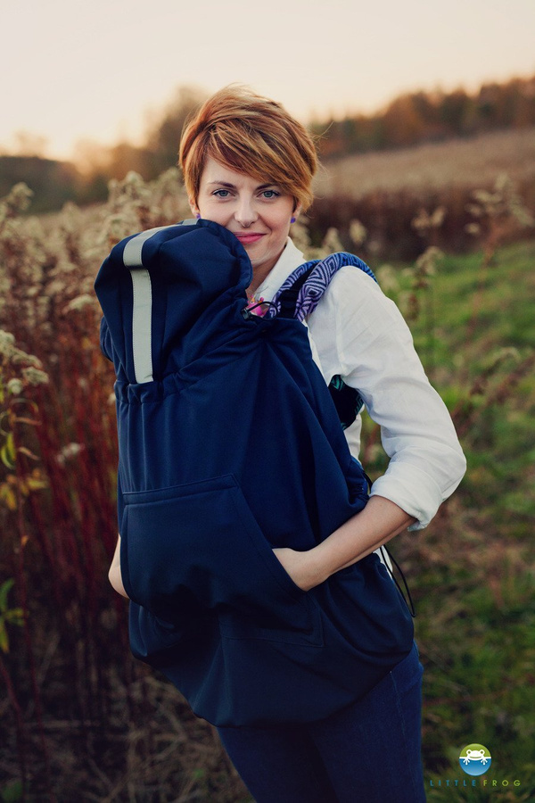 Babywearing Cover (softshell) - Navy /2nd class