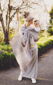Ring Sling Bamboo Quartz - taille M (2m)/2e choix