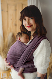 Écharpe de portage douce pour débutants Bamboo Rubellite - taille 5