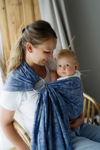 Ring Sling Linen Lotus Breeze - taille M (2 m)