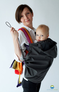 Babywearing Cover (softshell) - Slate /2nd grade