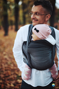 Little Frog Baby Sling - Hematite size 3