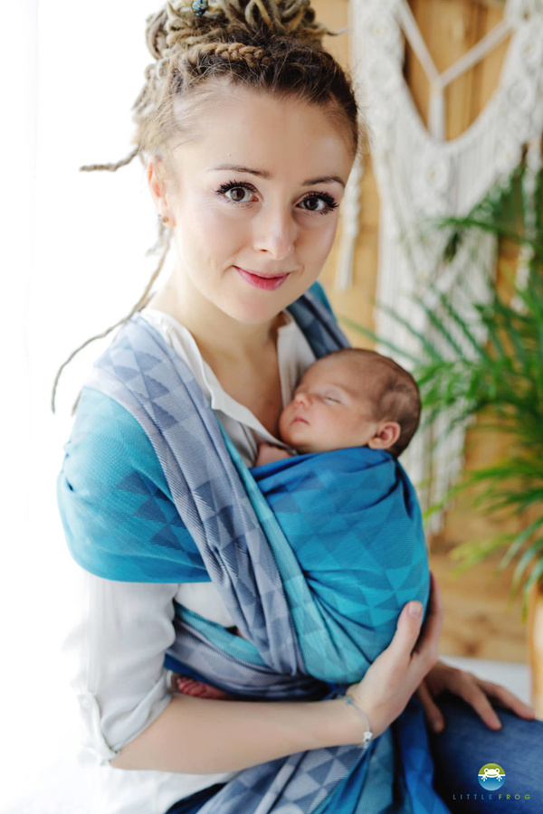 Écharpe de portage Navy Illusion - taille 4