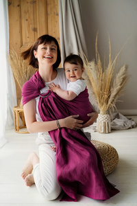 Ring Sling Pure Linen Orchid - taille M (2 m)