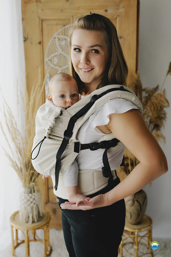 Porte-bébé ergonomique Prime Linen Ecru 