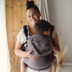 Porte-bébé physiologique pour enfant Preschooler Pure Linen Frappe – 100% lin naturel