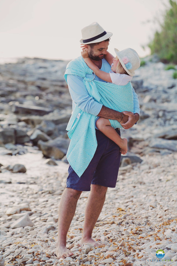 Ring Sling Turquoise Cube - taille M (2m) /2e choix