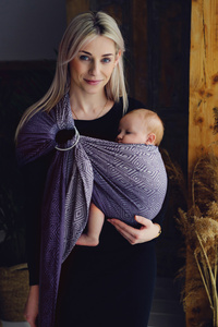 Ring Sling Tencel Iris Cube - taille M (2m) /2e choix