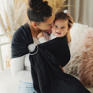 Ring Sling Pure Linen Midnight Black - taille S (1,7 m)