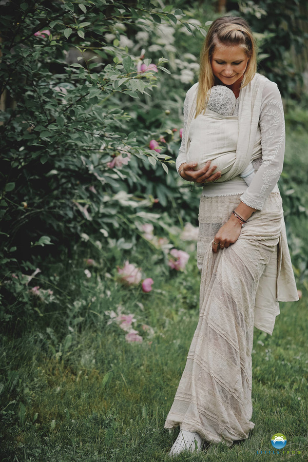 Écharpe de portage Linen Summer Meadow - taille 4 / 2e choix