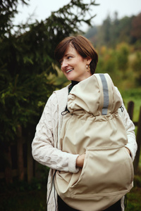 Babywearing Cover (softshell) - Beige