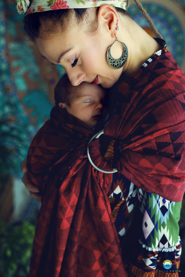 Ring Sling Ruby Illusion - taille S (1,7 m)/2e choix