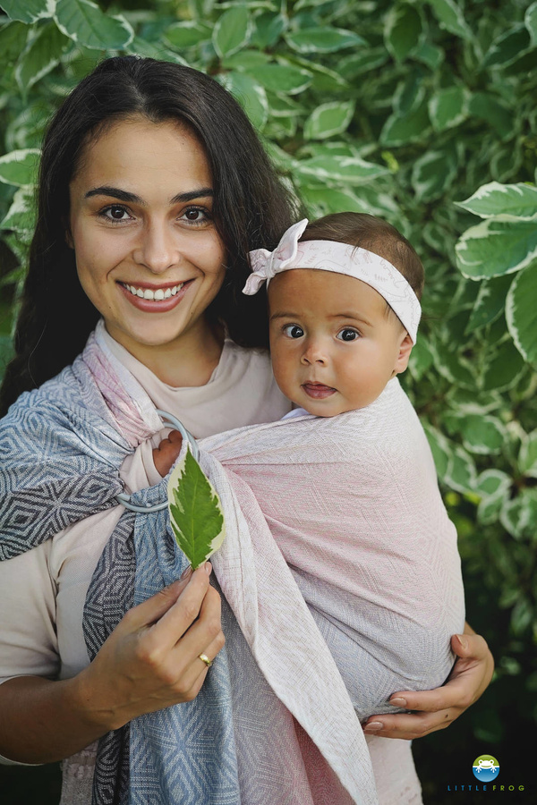 Ring Sling Cotton Foggy Cube - taille S (1,7 m)