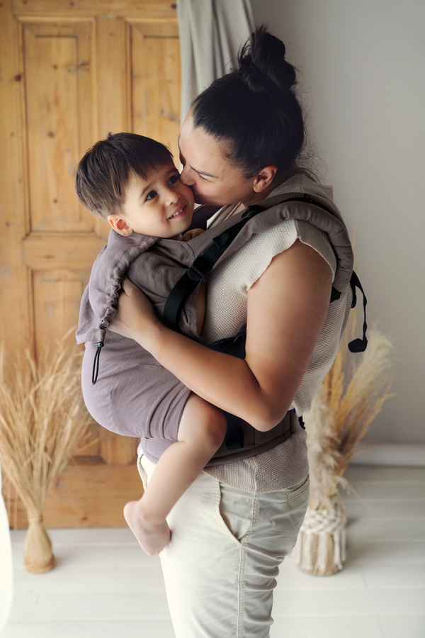 Porte-bébé physiologique pour enfant Preschooler Pure Linen Frappe – 100% lin naturel