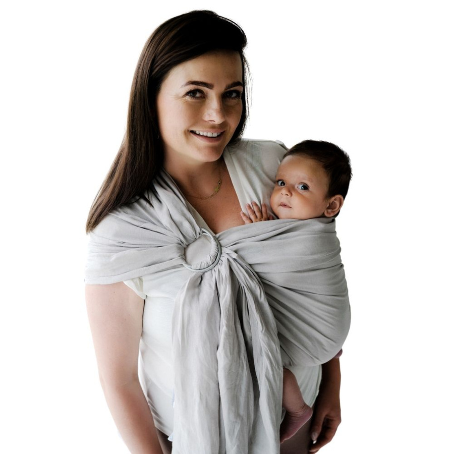 Ring sling Pure Linen Fossil- size S (1,7 m)
