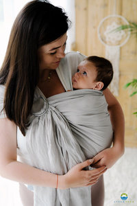 Ring sling Pure Linen Fossil- size S (1,7 m) DEMO