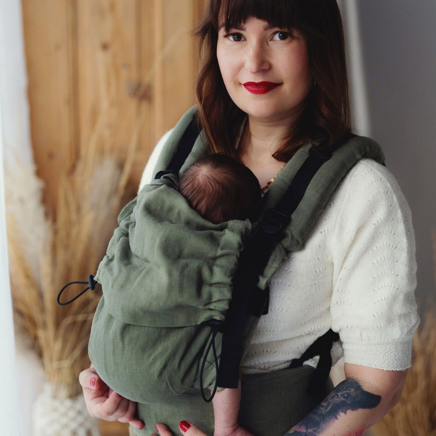 Porte-bébé en lin Prime - Pure Linen Grove