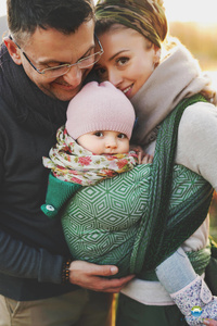 Baby Sling Mossy Cube - size 8