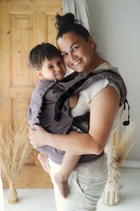 Porte-bébé physiologique pour enfant Preschooler Pure Linen Frappe – 100% lin naturel