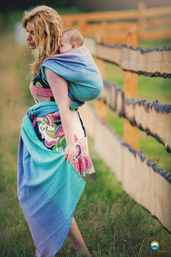 Baby Sling Linen Aurora Cube size 7 /2nd grade