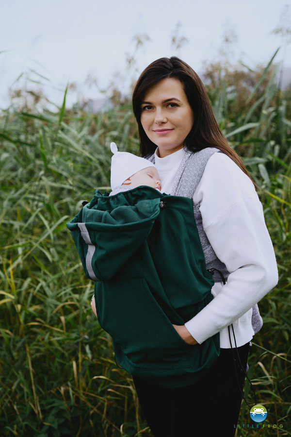 Babywearing Cover (softshell) - Green /2nd class