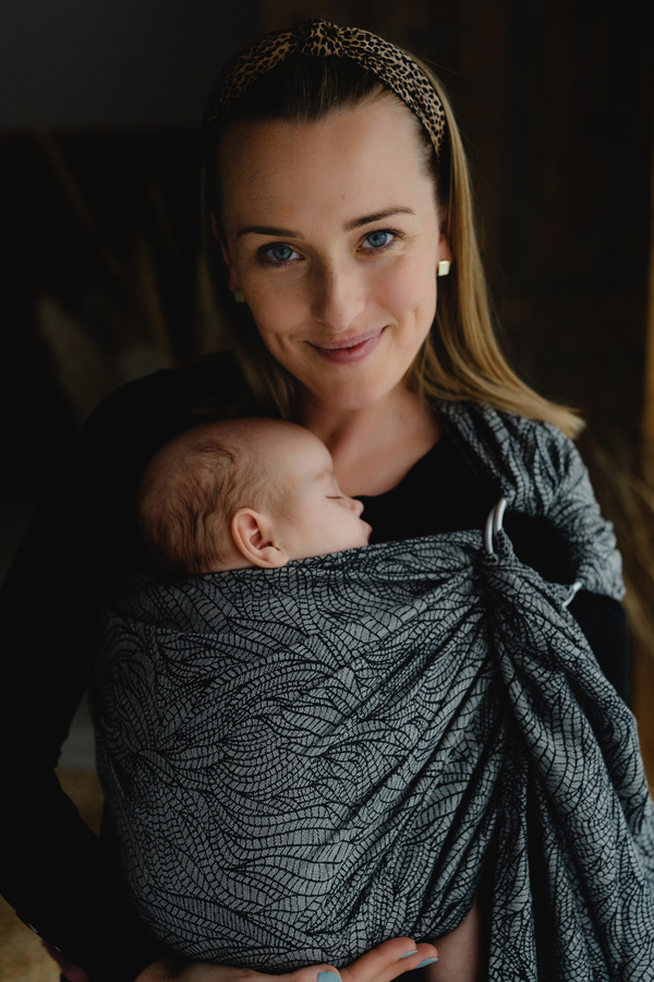 Ring Sling Linen Night Wildness - taille L (2,3 m)