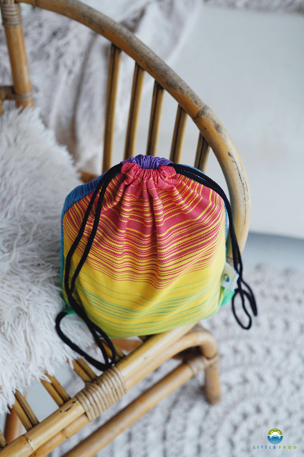 Drawstring Bag for wrap/sling - Tencel Daisy Agat