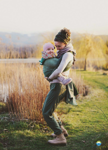 Baby Sling Mossy Cube - size 8