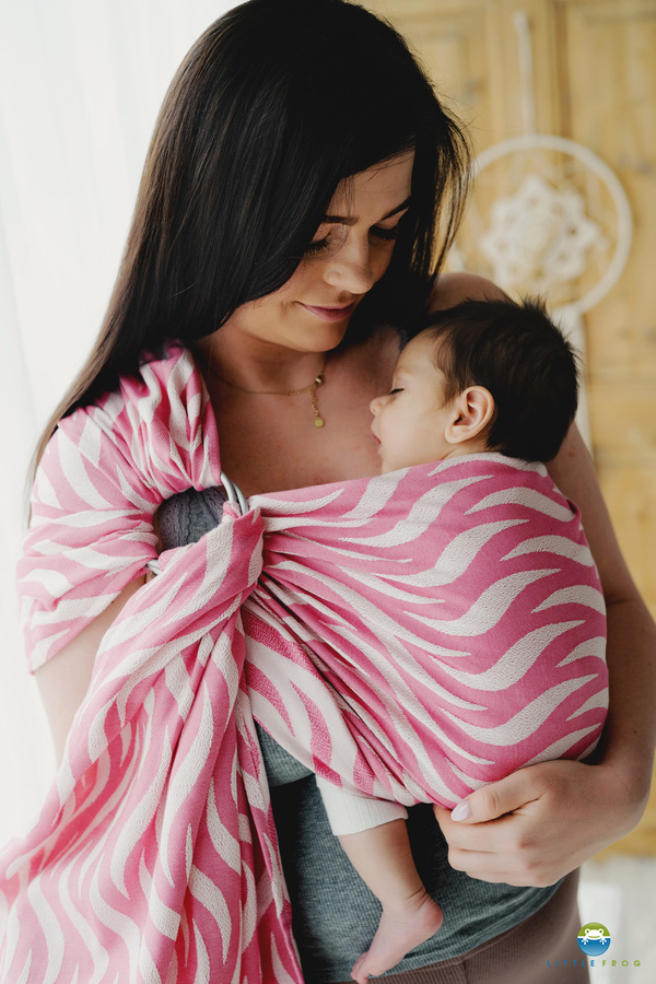 Ring sling Fuchsia Waves - size M (2 m)