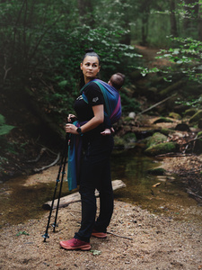 Écharpe de portage Bamboo Misty Zircon - taille 7/2e choix